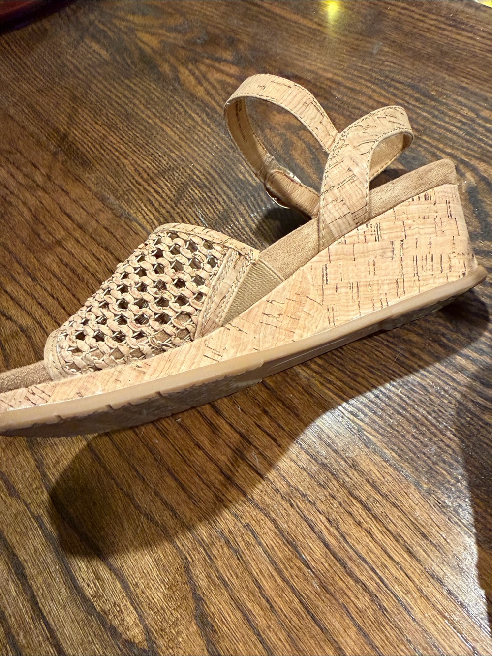 BareTraps Woven Beige Slingback Sandals - Picture 11 of 12